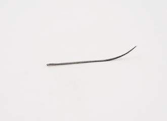 Suture needle, steel, half-curved