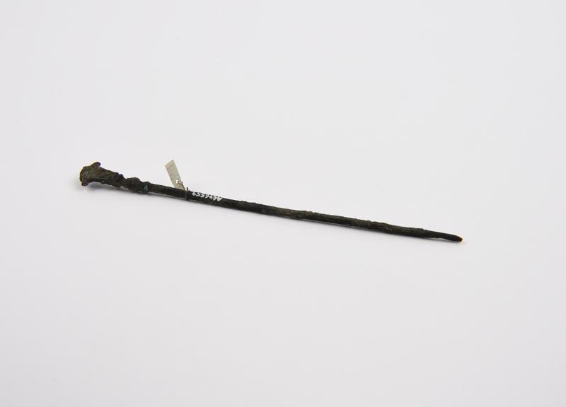 Pin, bronze, with decorated head, Scalzi collection, Roman
