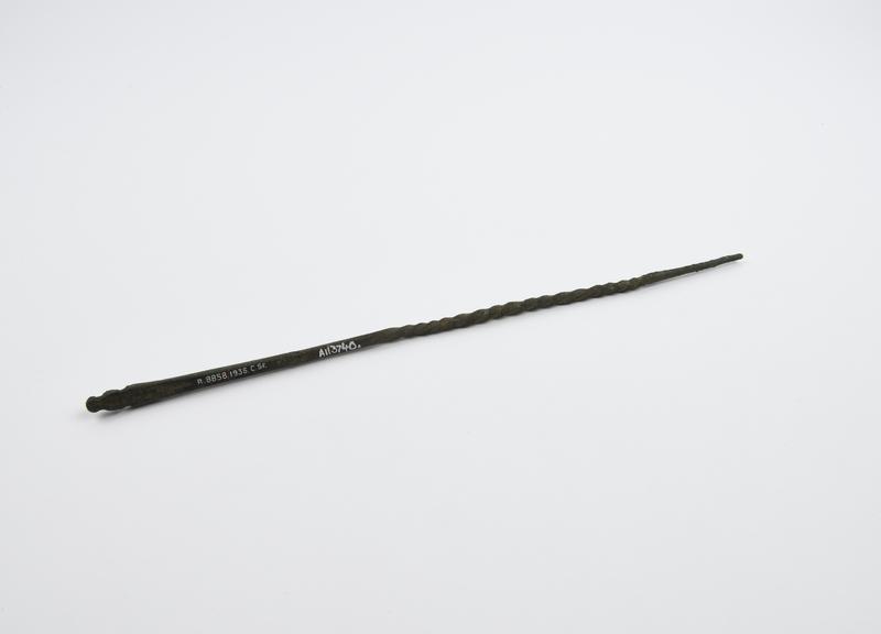 Probe with alligator head, bronze, Roman, from Sforza collection
