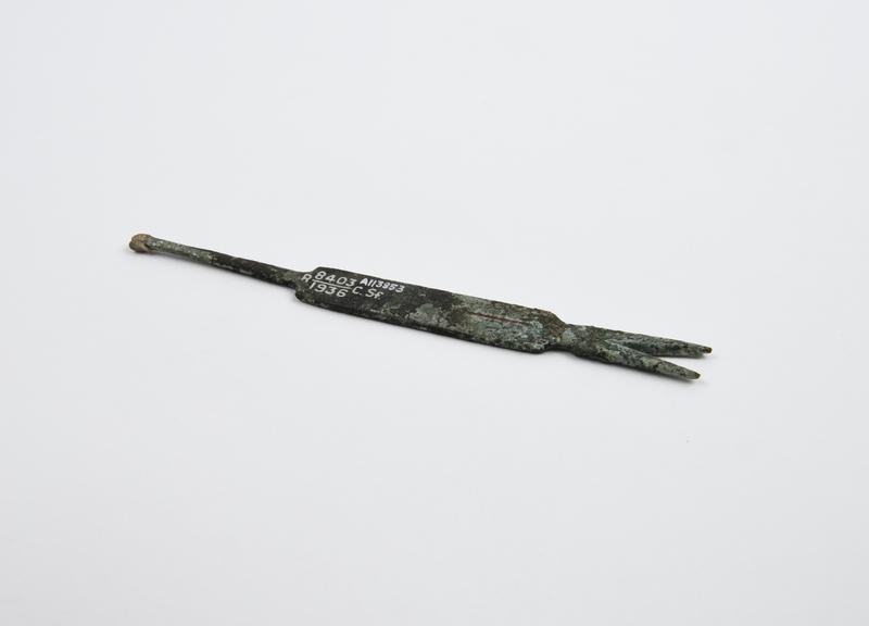 Bifurcated probe, bronze, Roman, from Sforza collection