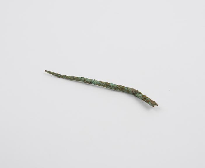 Needle, bronze, incomplete, Roman (?), 199BC-500AD