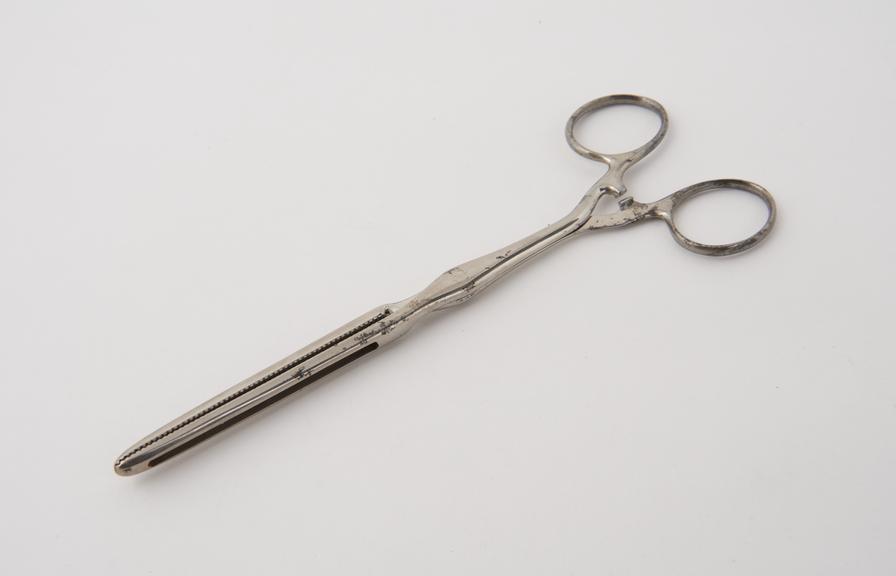 Ricord's circumcision or phymosis clamp, straight