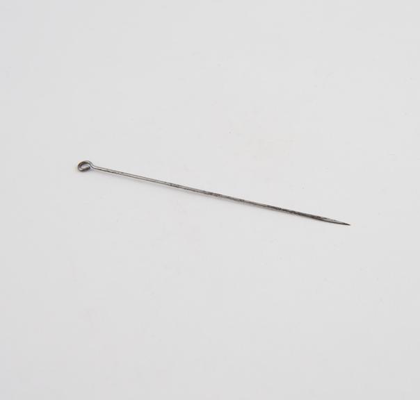 Steel needle with flattened point, European, 1801-1930