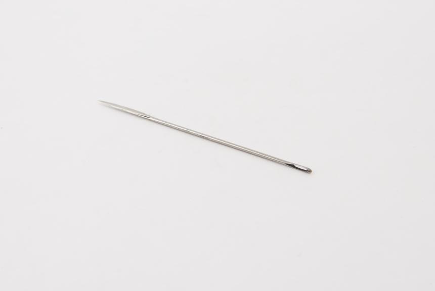 Suture needle, straight, steel