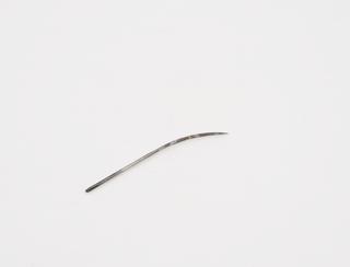 Suture needle, half-curved, steel