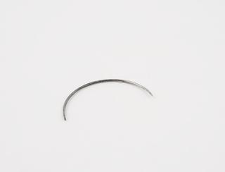 Suture needle, steel, curved