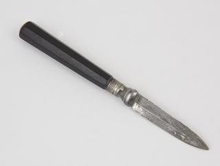 Lancet, steel and ebony, 18th century
