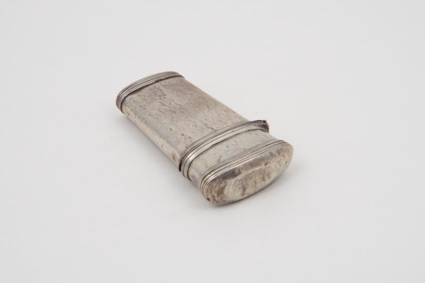 Empty lancet case, silver, no hallmarks, 19th century