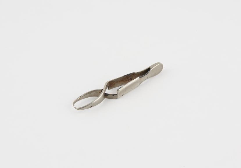 Spring clip, steel, plated, 1880-1920