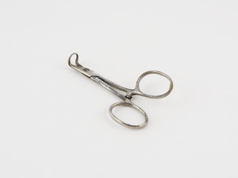 Backhaus towel clip, steel, nickel-plated, probably British