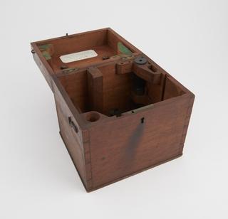 Case for Everest type theodolite, 1875-1899