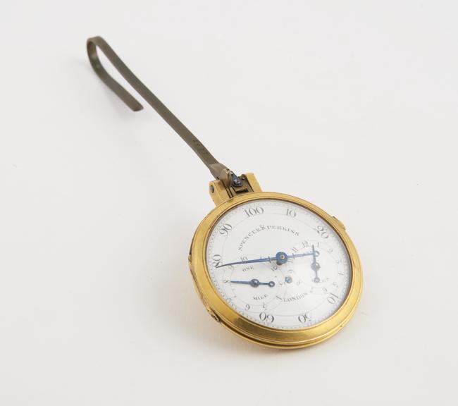 Pedometer with fob hook by Spencer and Perkins, London, England