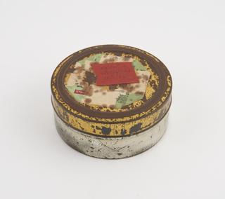 Film cannister containing reel of aluminium rainfall record tape, spools 3 and 4, unsigned, United Kingdom, taken on ascent 2 on 12 January 1965