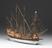 Rigged model of a Portuguese Caravela, 1535, Portugal, Europe.