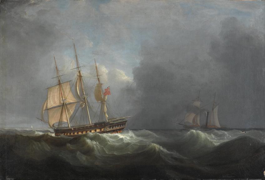 Painting. HMS Vernon / John Lynn, 1832