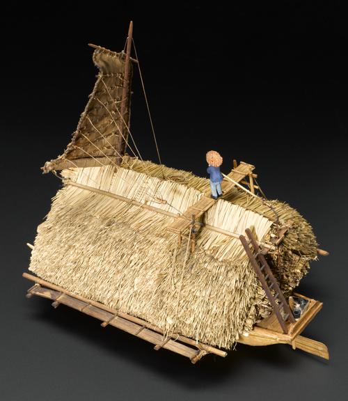 Model of Chinese floating reed stack | Science Museum Group Collection