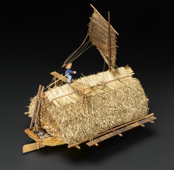 Model of Chinese floating reed stack | Science Museum Group Collection