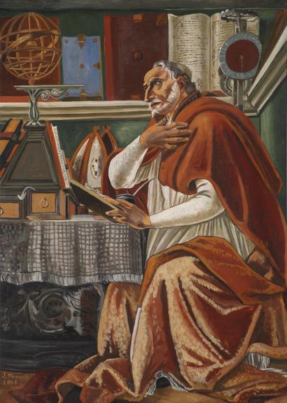 St Augustine in his Cell