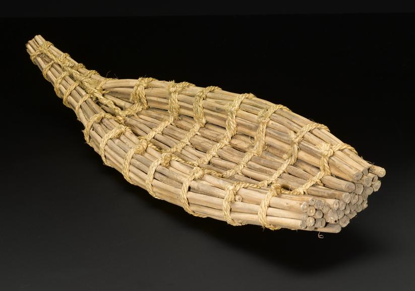 Model of Ambatch raft, as used by Shilluk Tribe, Upper Nile Province ...