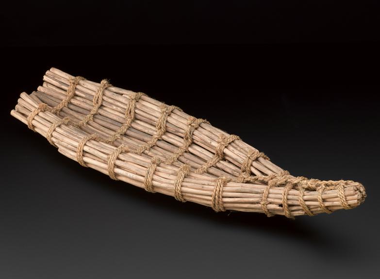 Model of Ambatch raft, as used by Shilluk Tribe, Upper Nile Province ...