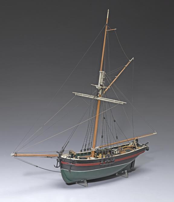 Rigged model of the smack 