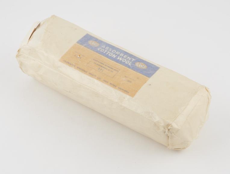 Packet of cotton wool, by Co-operative Wholesale Society, Ltd