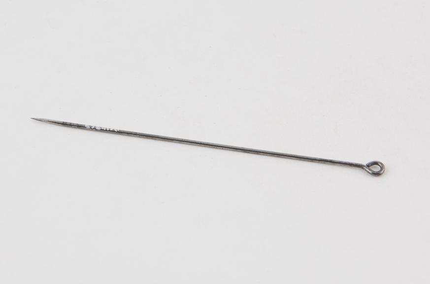 Heavy Set Point Needle Steel needle with faceted point | Science Museum Group Collection