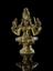 Brass figure of the hindu goddess Jagatpauri, Indian, 1801-1900