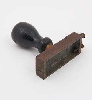 Rubber stamp handle