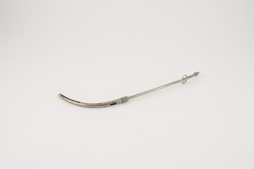 Douche, uterine, metal, nickel-plated, 1880-1920