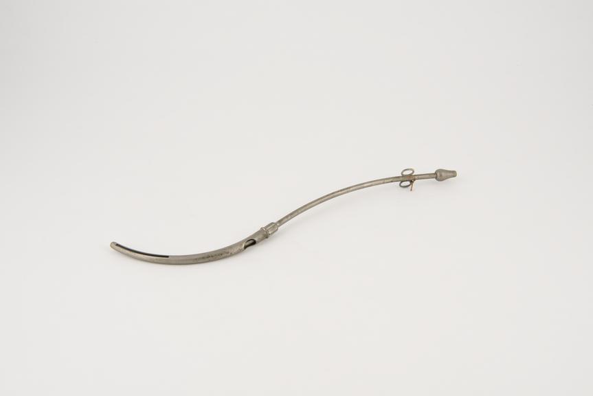 Douche, uterine, metal, nickel-plated, 1880-1920