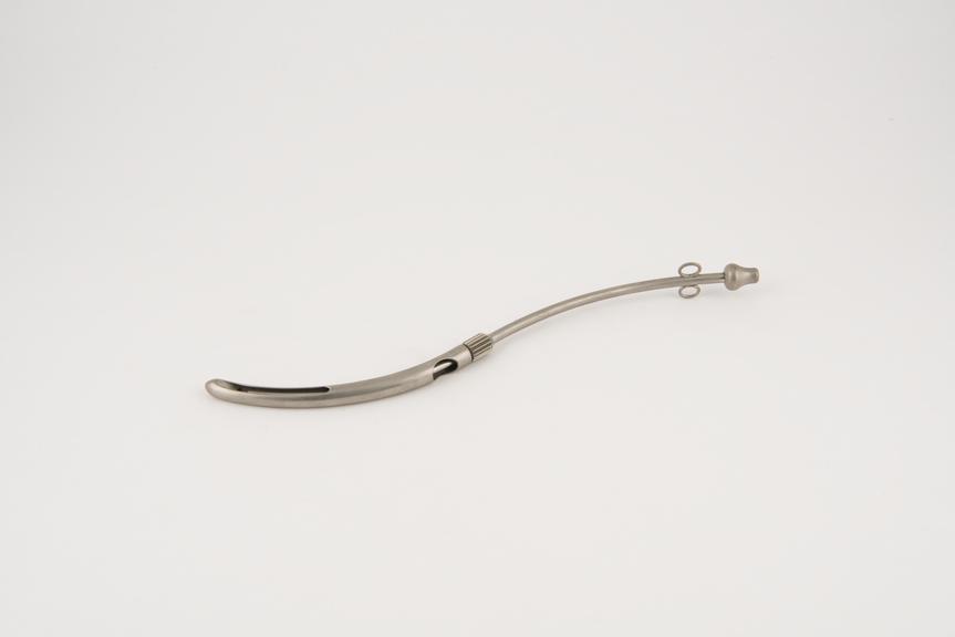 Douche, uterine, metal, nickel-plated, 1880-1930