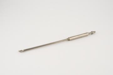 Uterine flushing curette, nickel plated steel
