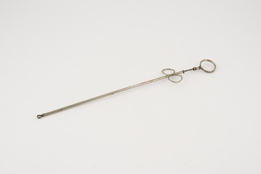 Desault's uterine polypus holder(?), steel and German silver