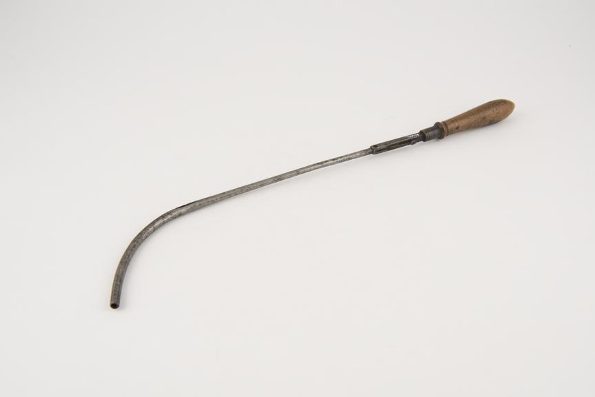 Membrane perforator(?), steel and wood, 19th century