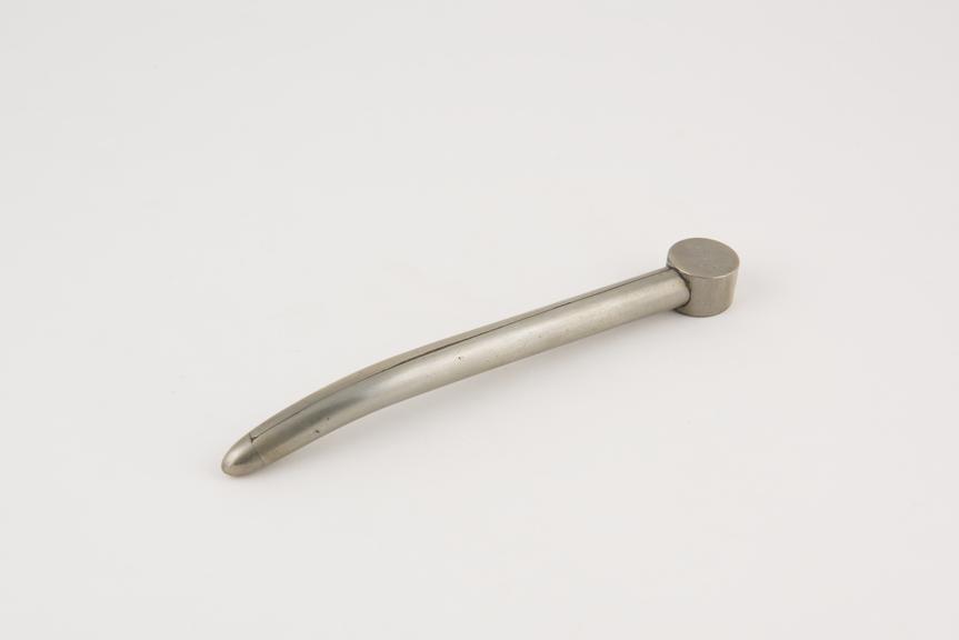 Dilator, uterine, metal, nickel-plated