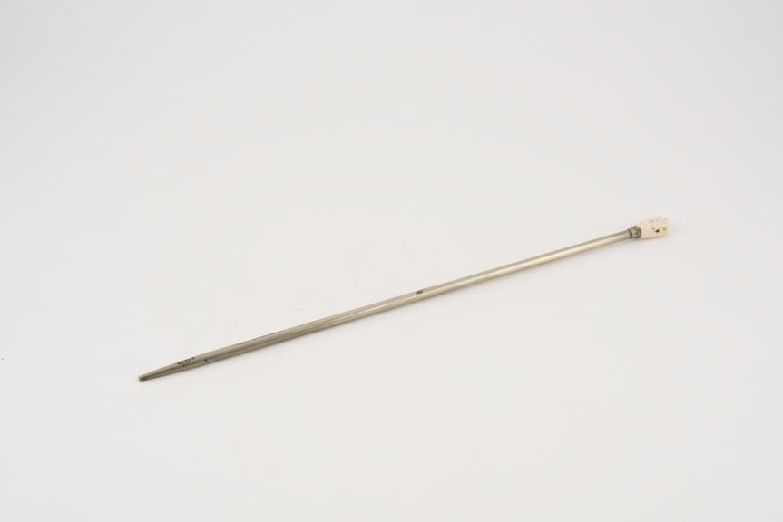 Urethral stricture dilator with ivory handle, c. 1850