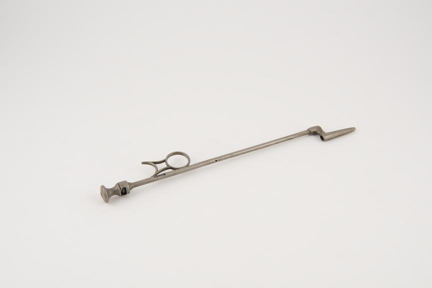 Jobert's intra uterine dilator, nickel-plated brass and steel