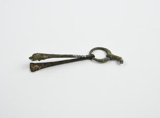 Forceps and key on ring
