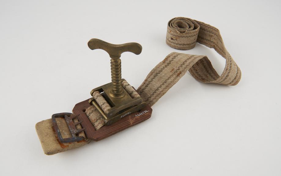 Tourniquet, Petit's type, brass screw clamp device