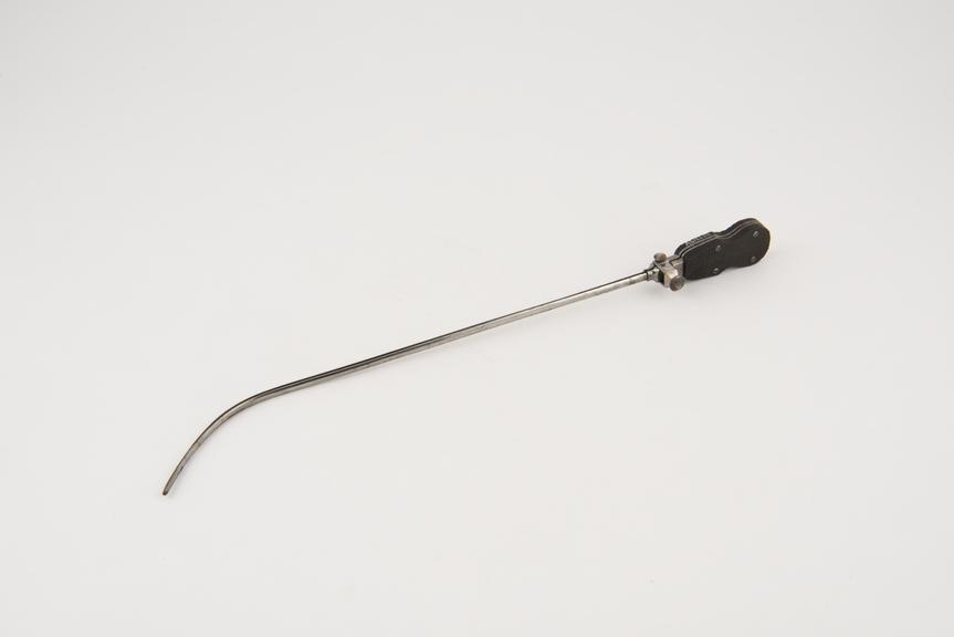 Holt's uterine dilator, steel with ebony handle, English