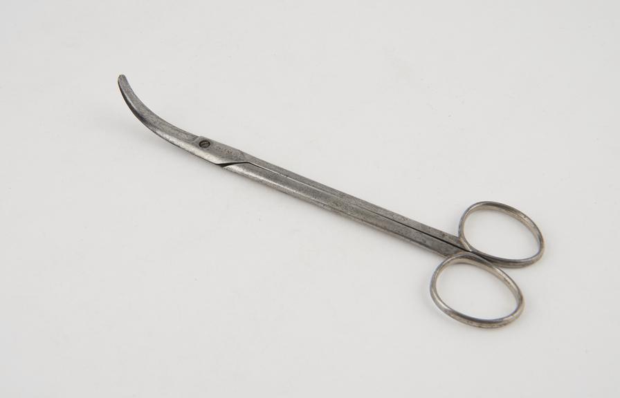 Uterine scissors with full curved blades, by Allen and Hanburys