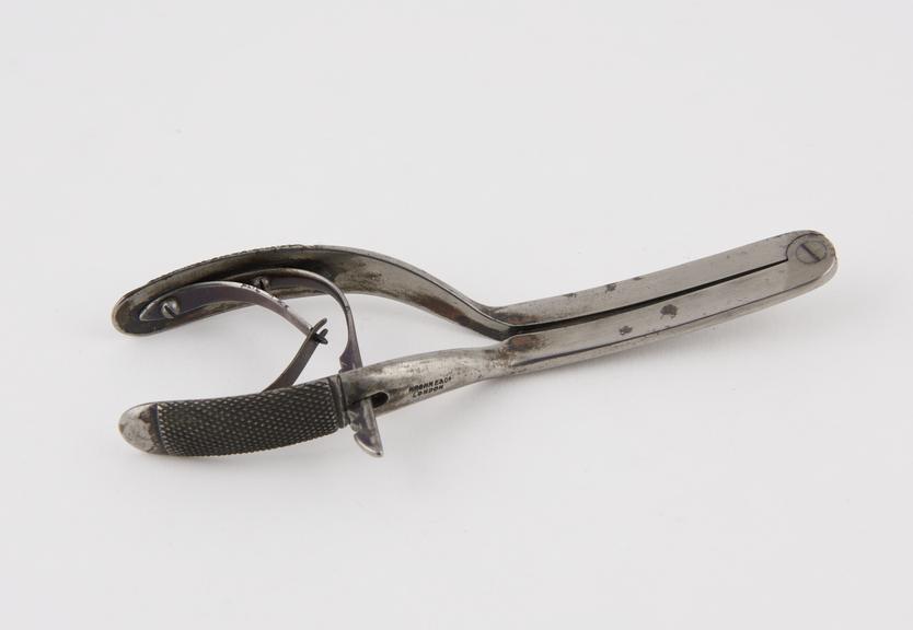 Gowlland's haemorrhoidal clamp, steel, by Krohne and Co