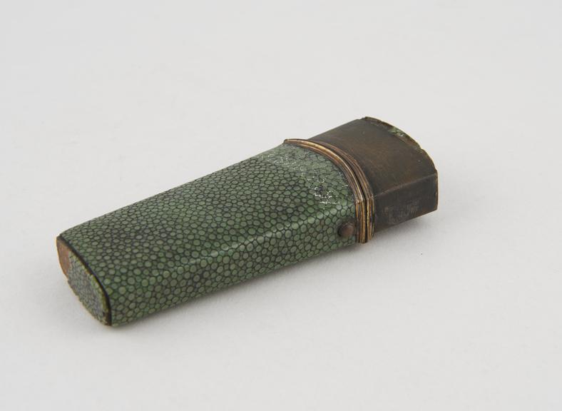 Empty shagreen case for surgical instrument set, 1701 to 1900