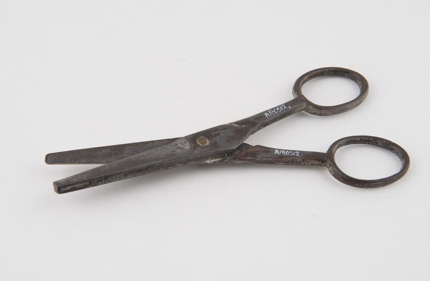 Scissors, 19th century, probably made in Sheffield, steel