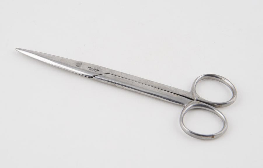 Scissors, stainless steel, made by Hawkins, British(?)