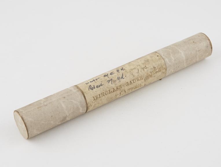 Isinglass gauze tissue plaster in case, c.1880