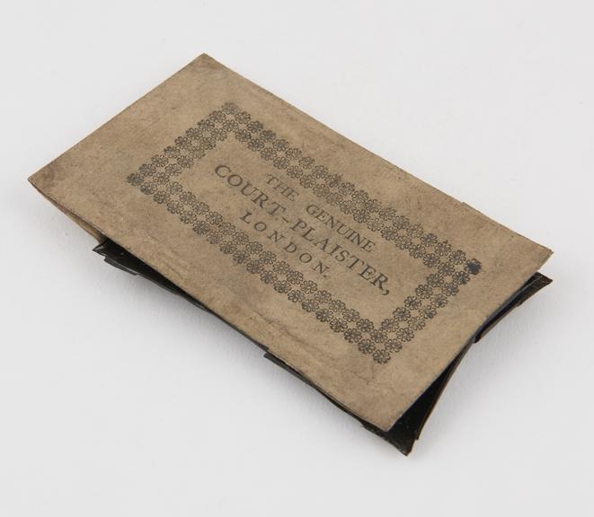 Court plasters, 2, in original wrapper, London