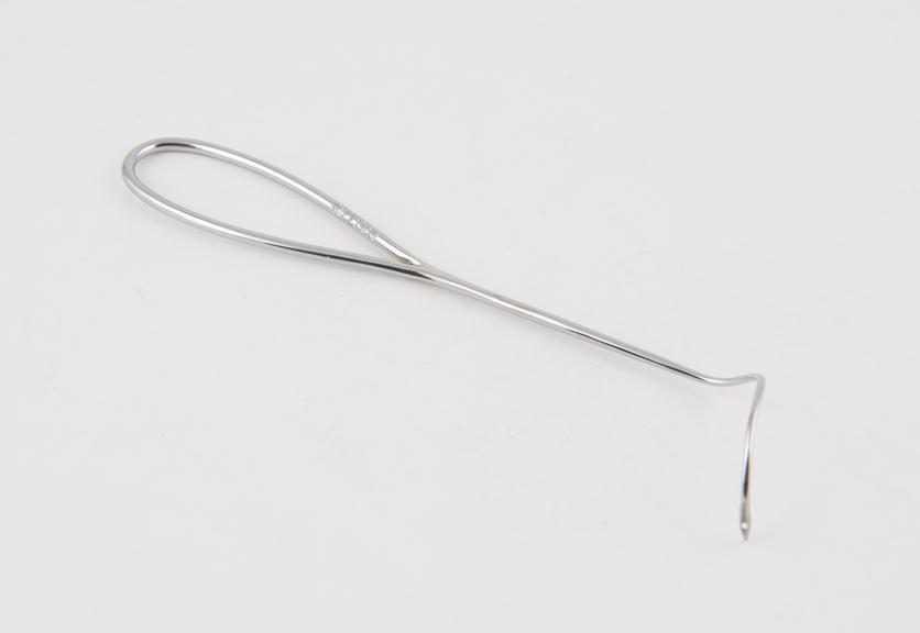 Cleft palate needle, steel, plated, early 20th century