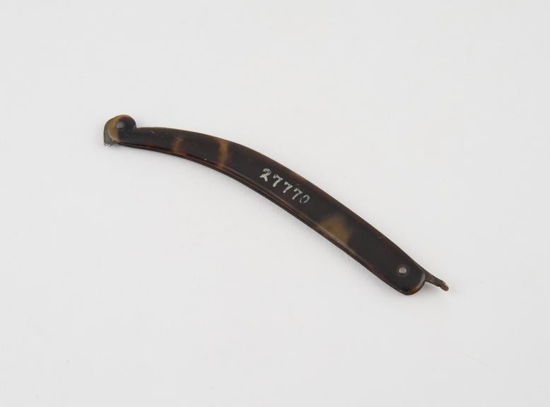 Bistoury, steel, folding, in tortoiseshell sheath